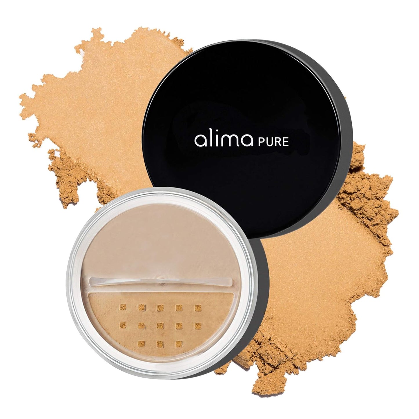 Alima Pure Matte Foundation Loose Mineral Powder Foundation Makeup, Loose Powder Makeup Oil Free Talc Free Powder, Natural Makeup Mineral Foundation Full Coverage Natural Foundation Powder .16 oz/4.5g