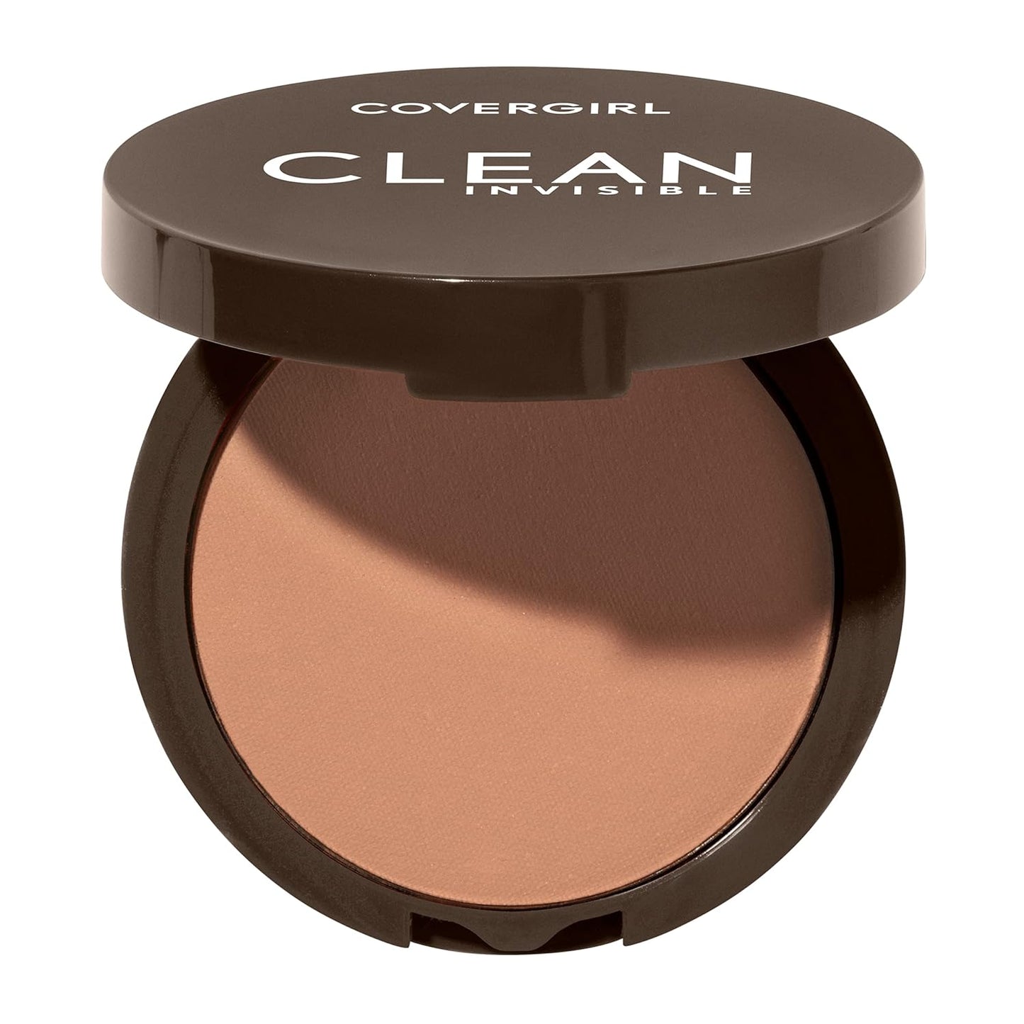 Covergirl Clean Invisible Pressed Powder, Lightweight, Breathable, Vegan Formula, Soft Honey 155, 0.38oz