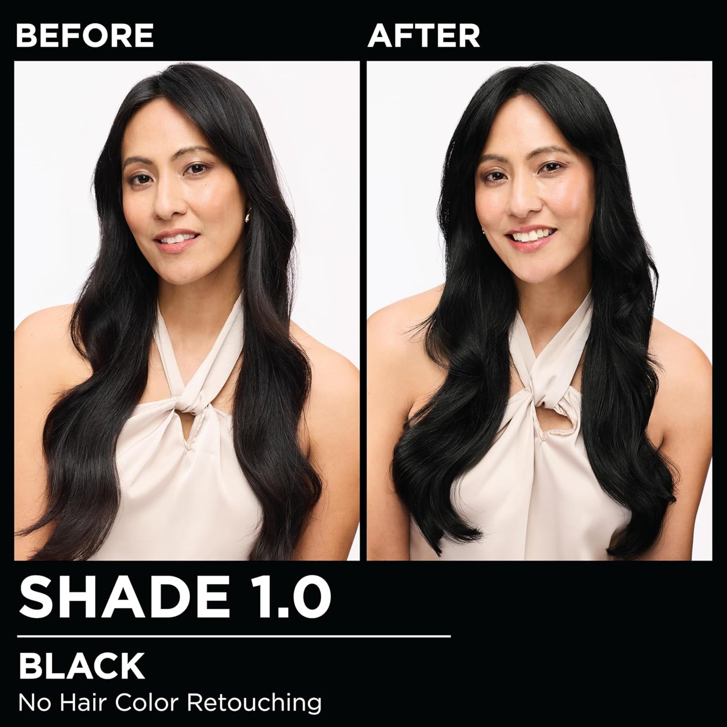 Garnier Hair Color Olia Ammonia-Free Brilliant Color Oil-Rich Permanent Hair Dye, 1.0 Black, 2 Count (Packaging May Vary)