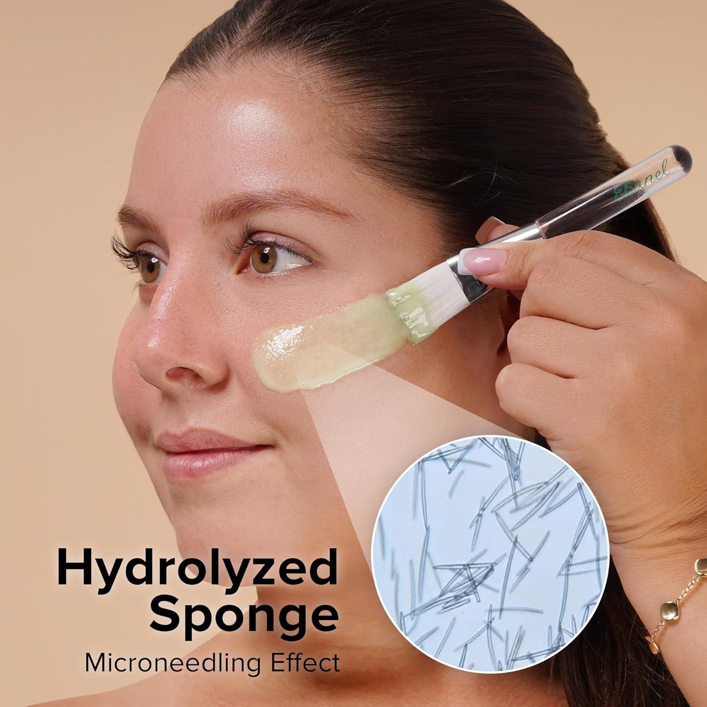 Ebanel Collagen Peptides Wash-Off Face Mask Set, 8 Pack Instant Skin Tightening and Lifting Masks, Brightening Face Mask with Niacinamide, Glutathione, Hyaluronic Acid, Vitamin C, Cica, B5, Albumen