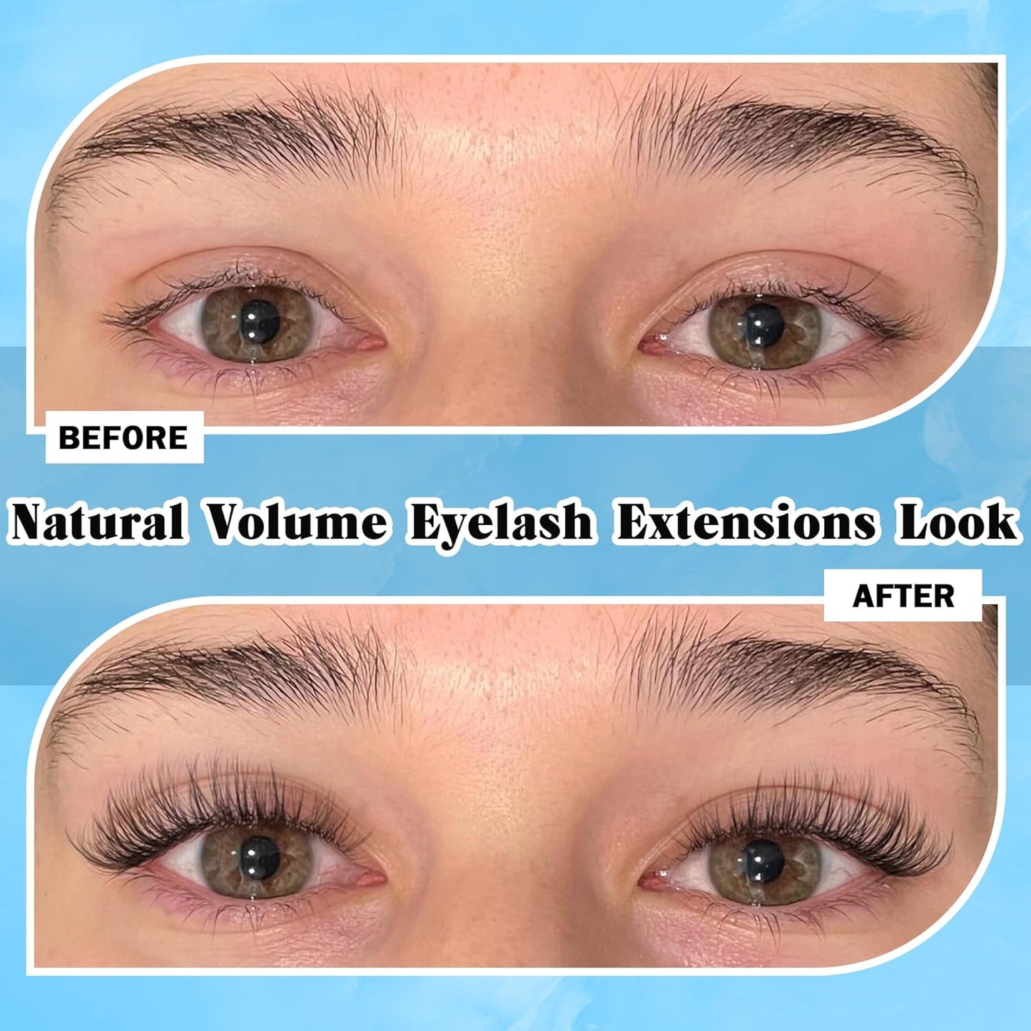 Natural Lash Clusters DIY Eyelash Extension Wispy 144 Pcs Individual Cluster Lashes Extension at Home C-curly 9-11MM Eyelash Cluster Faux Mink False Lashes by Newcally