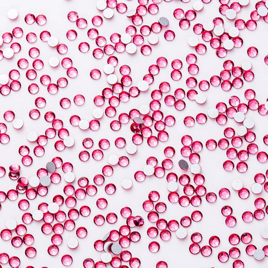 1440Pcs Rose Crystal Rhinestones,Glass Flatback Rhinestones Gemstones Small for Nail Face Makeup Art Crafts Clothes Decoration -(SS4,1.6mm,Rose)