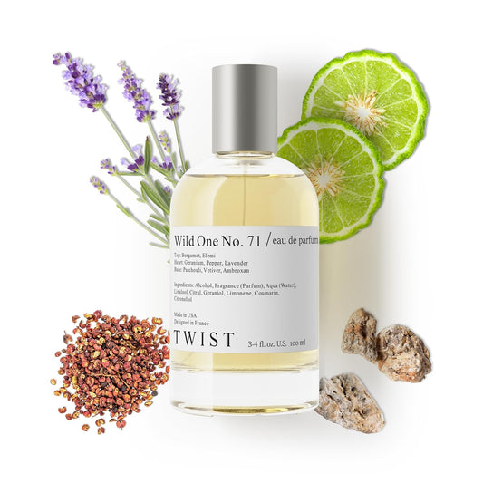 Twist - Wild One No. 71 - Eau De Parfum Inspired by D. S.auvage, Long-Lasting Perfume For Men, Aromatic & Citrus, Vegan, Clean Ingredients, Fragrance - Spray 100 ml | 3.4 fl. oz.