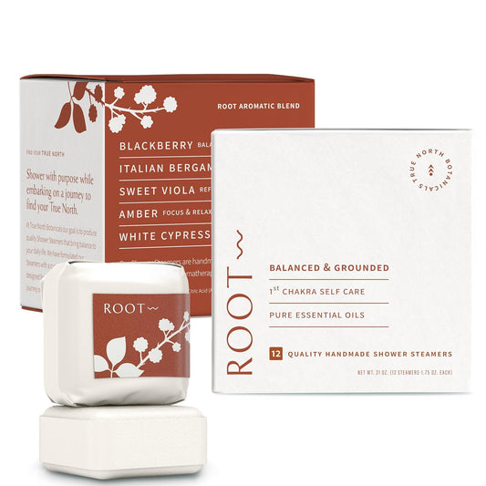 Large Shower Steamers (12 Pack-1.75oz Each) Chakra Aromatherapy Optimism & Self-Esteem-Ideal Men/Women/Teens Christmas & Birthdays (1st Chakra - Blackberry, Amber, Bergamot, Viola)