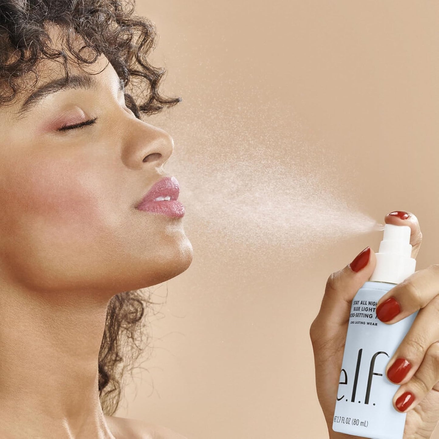 e.l.f. Stay All Day Blue Light Micro-Setting Mist Spray & Skin Refresher For A Matte Finish, Reduces Transmission, 2.7 Fl Oz