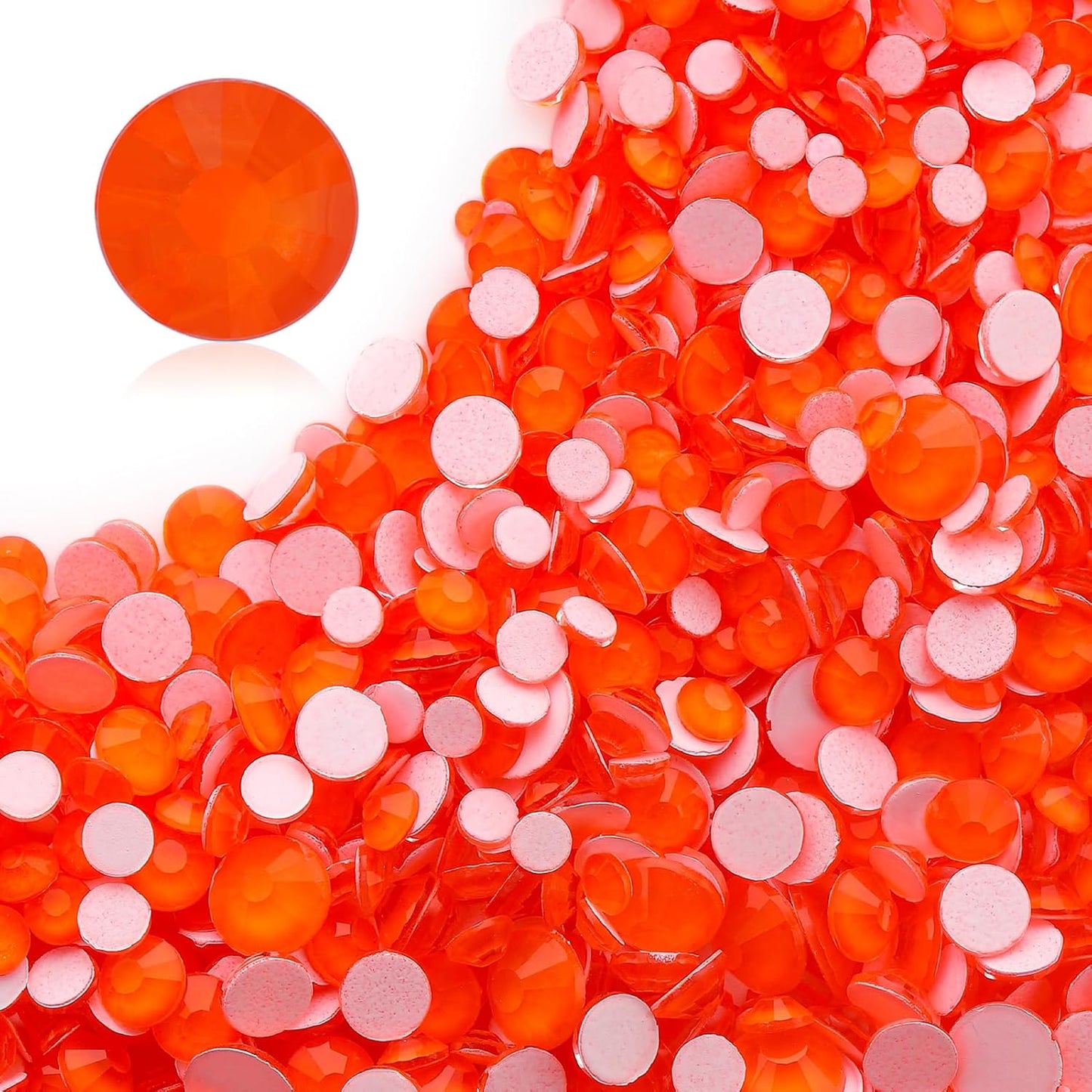 Neon Hyacinth Flatback Rhinestones, Glass Rhinestones for Nail Art and Craft, Glue Fix, Loose Crystal Gemstones(Neon Hyacinth, SS30, 288pcs, 6.4-6.6mm)