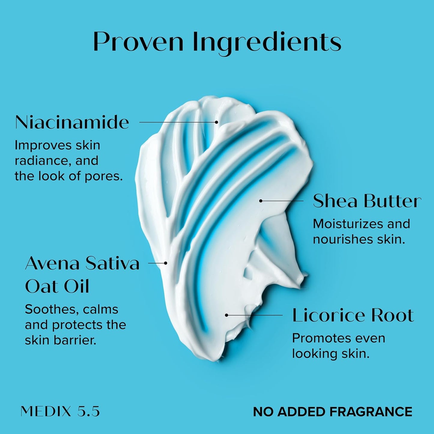 MEDIX Fragrance Free Niacinamide Face Moisturizer + Shea Butter Cream For Face & Body Lotion | Anti Aging Skin Care Firming Cream For Wrinkles, Dark Spots, Large Pores, 15 Fl Oz, 2-Pack