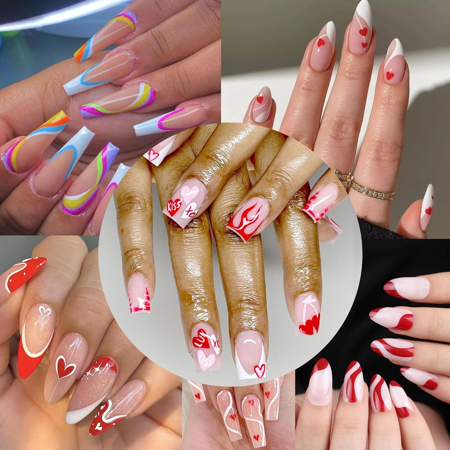 Swirl French Line Nail Stamping Plates French Tip Nail Stamp Plate Geometric Wave Stripes Snake Flower Nail Art Stamper Stencils Printing Template 2pcs Large Stainless Steel Nail Art Tools 14.5×9.5cm