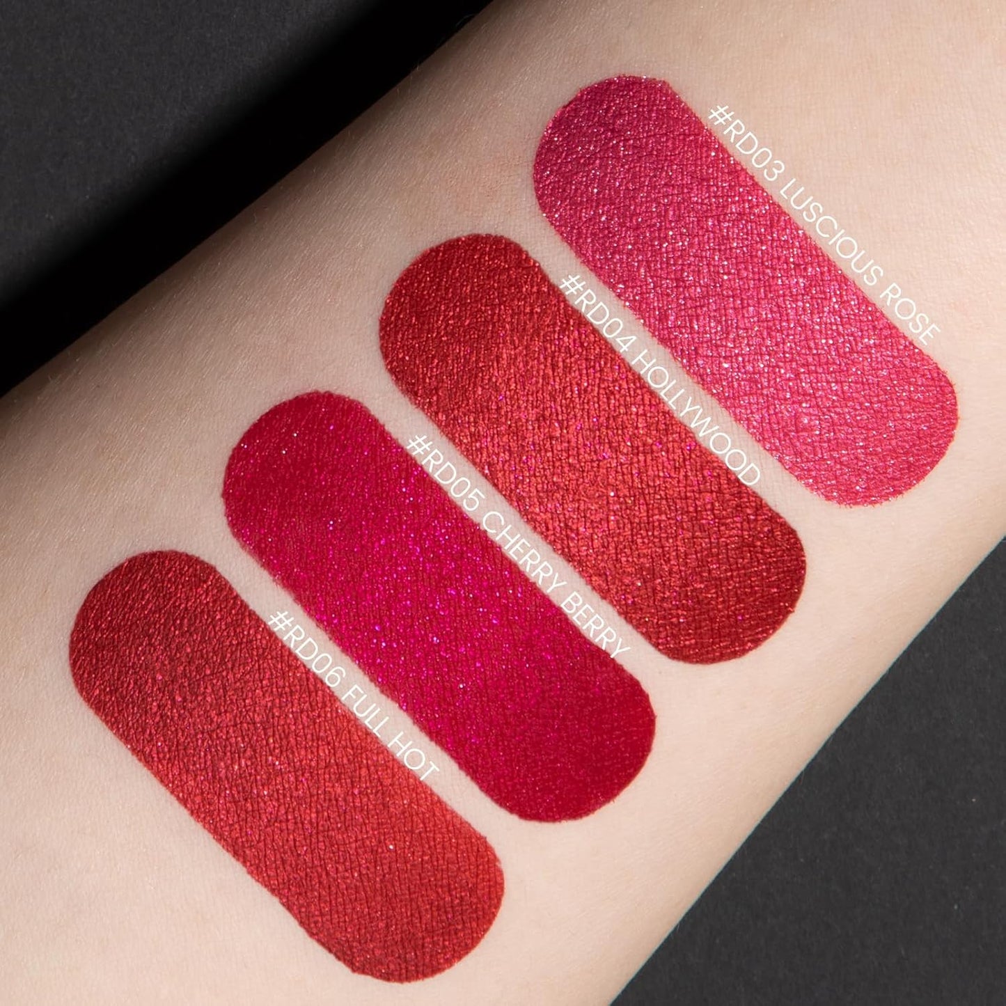 FOCALLURE Metallic Liquid Lipstick,Non Stick Cup Lip Gloss,High Impact Lip Color with Transfer-proof Wear,Long Lasting & Waterproof Lipstick Makeup for Women,RD06 FULL HOT