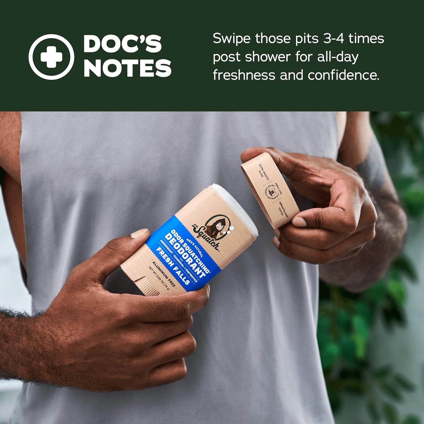 Dr. Squatch Natural Deodorant for Men - Odor-Squatching Aluminum Free - Summer Citrus & Cool Fresh Aloe (2.65 oz, 2-Pack)