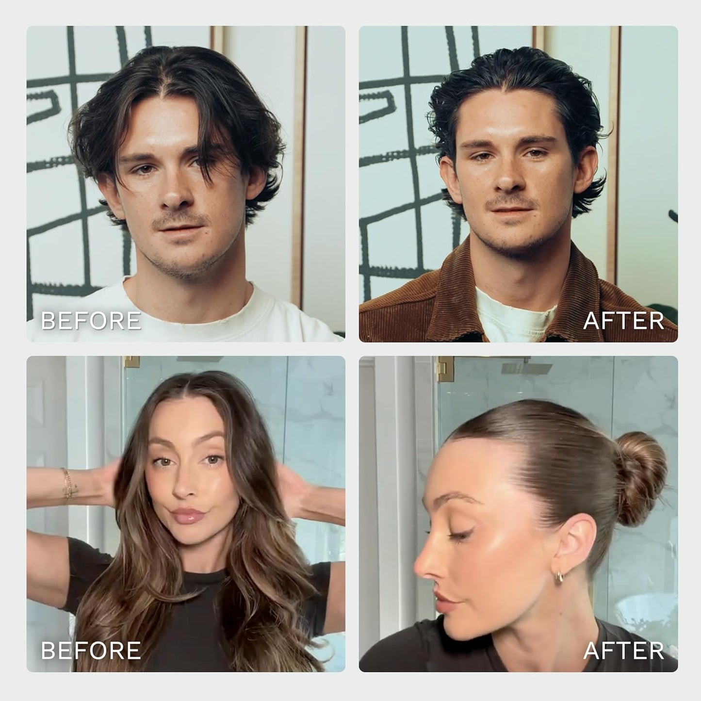 Highland Glacial Hair Clay Pomade - Award winning hair styling clay for men and women made with 100% all natural and organic ingredients that promote hair and scalp health. Low shine, Medium Hold.