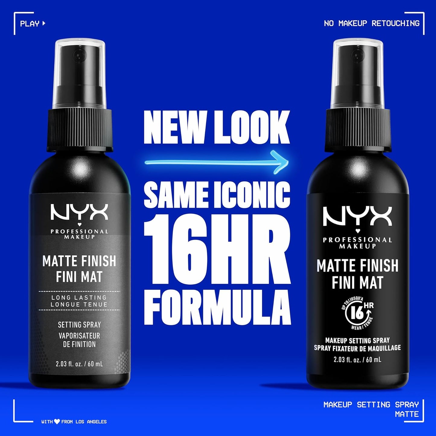 NYX PROFESSIONAL MAKEUP Makeup Setting Spray - Matte Finish, Long-Lasting Face Mist for up to 16HR Wear, Vegan Formula, JUMBO Size