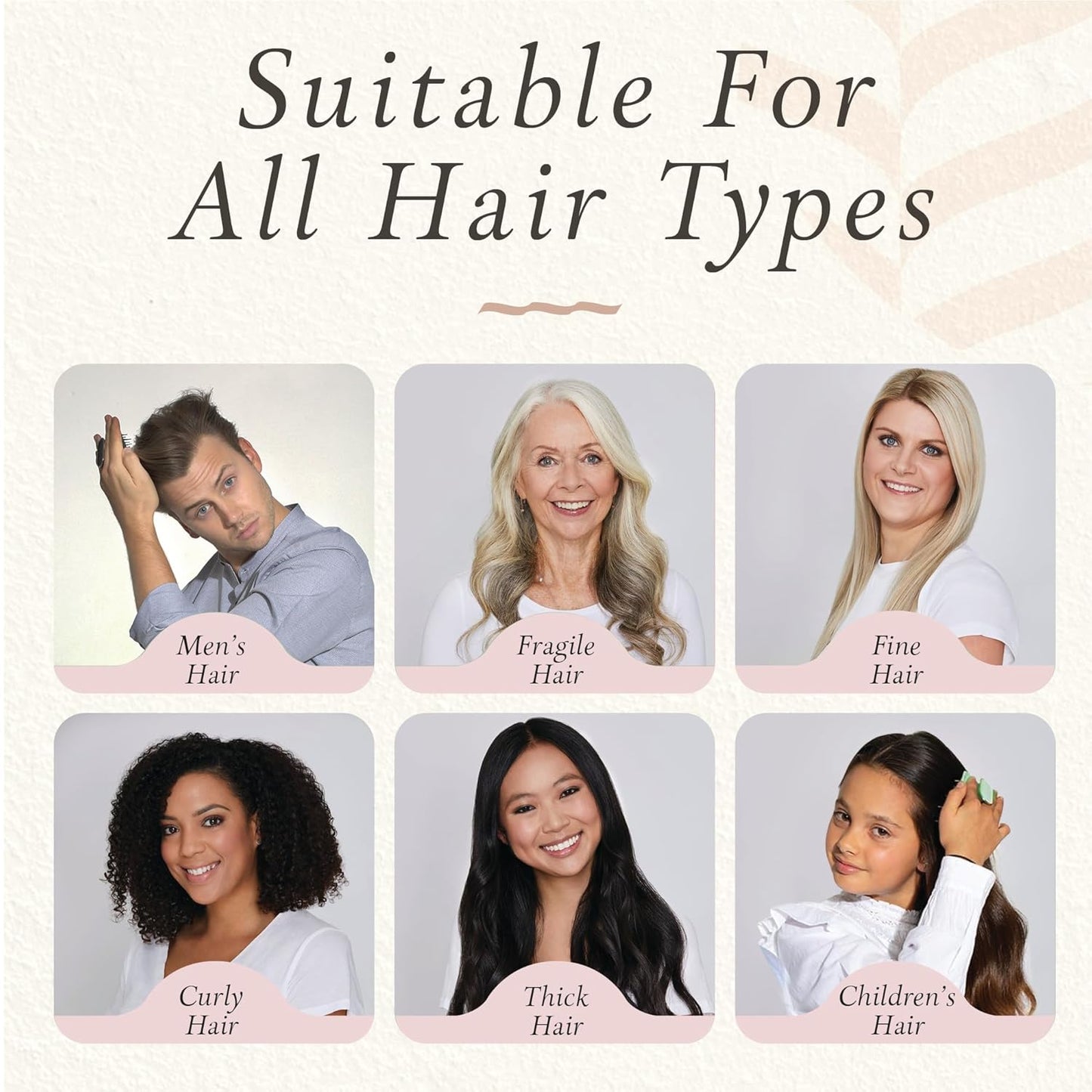 Manta Original Anti-Breakage Hairbrush – Gentle Detangling Brush for Wet & Dry Hair, Flexible Hairbrush for All Types, Healthy Hair Care for Women & Men, Pink