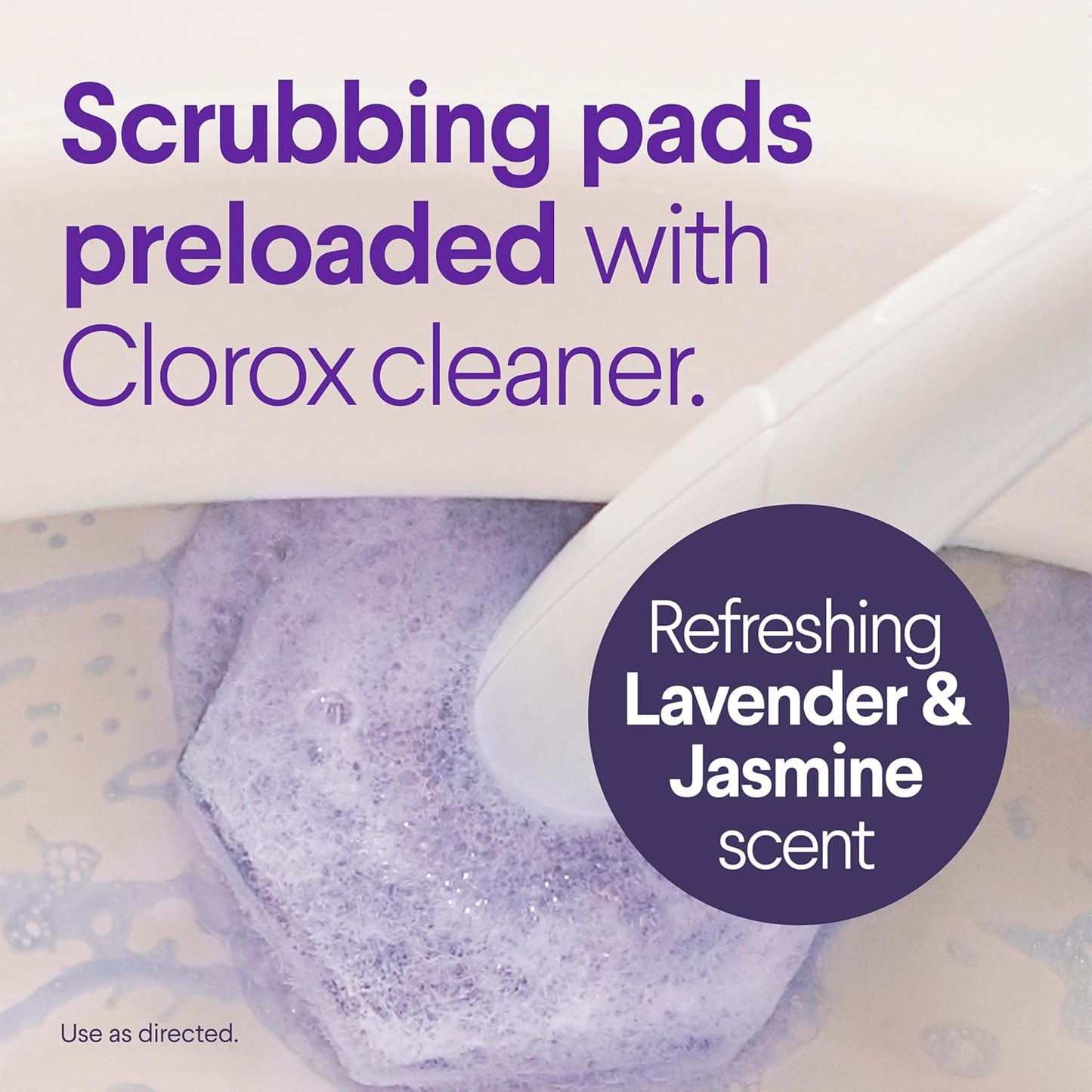 CLOROX Scentiva ToiletWand Refills, Lavender and Jasmine, 10 Count