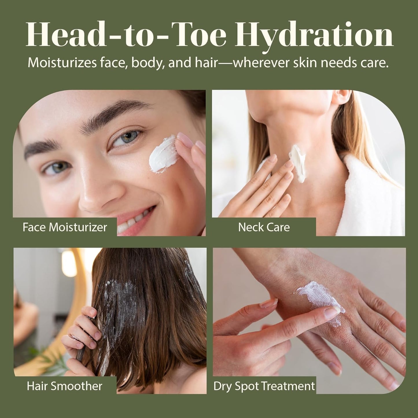 era of nature Shea Butter Whipped Body Cream for Women 16oz - Lightweight Whipped Lotion - Non-Greasy Body Butter Cream Lotion & Balm Moisturizer for Face, Hair & Dry Skin, Vegan Skincare