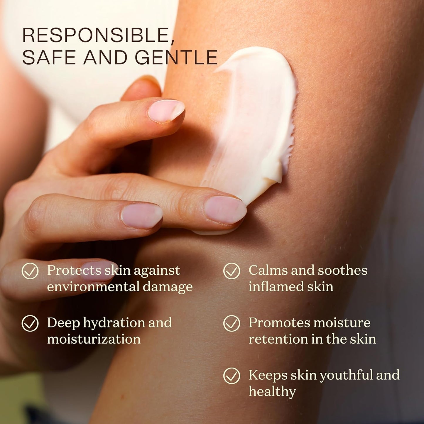 Organic Shea Butter Hand & Body Lotion For Dry and Sensitive Skin – Non Toxic, Vegan, Cruelty-Free, Natural, Gluten Free, Effectively Moisturizes and Rejuvenates Skin – 1 Pack