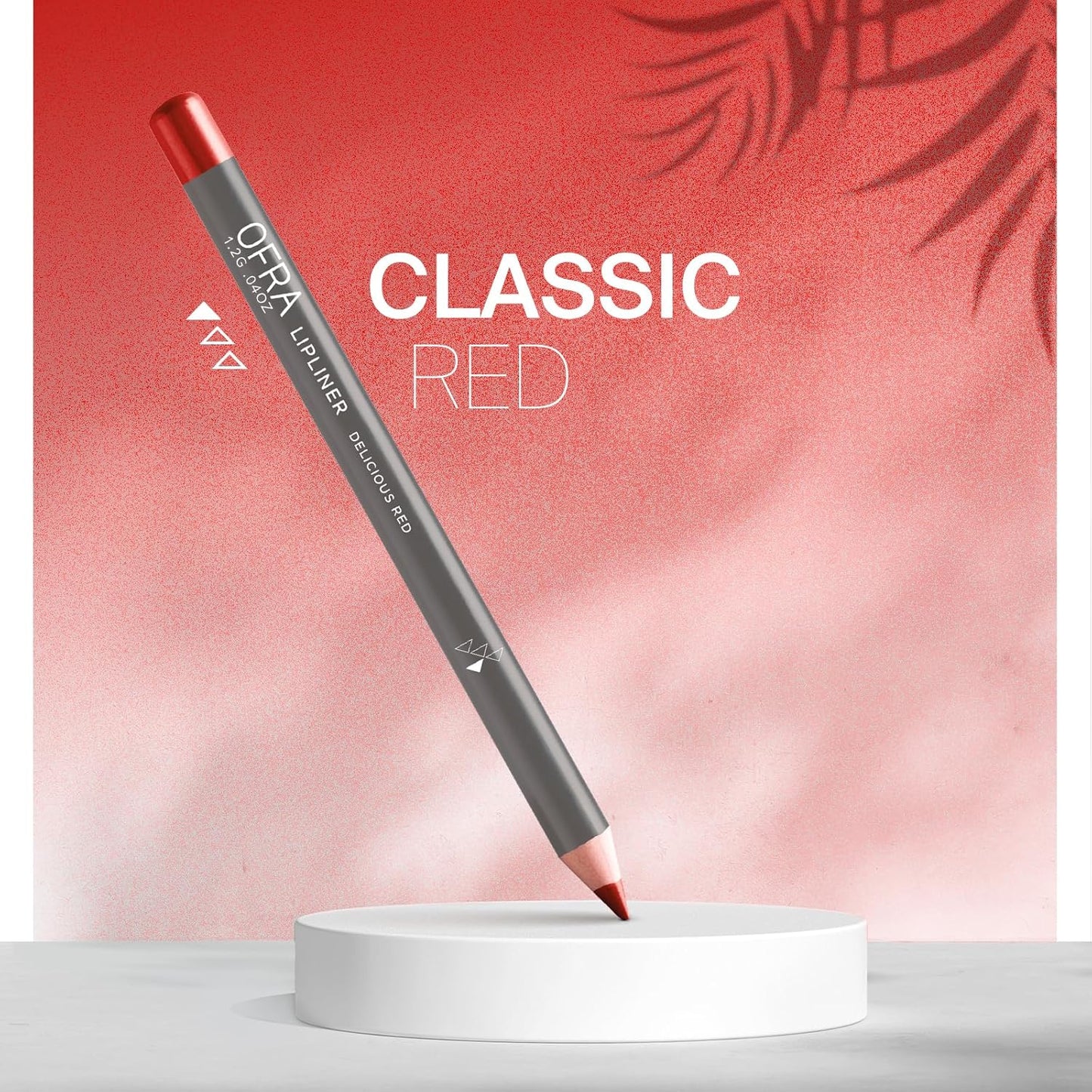 Ofra Lipliner Pencil - Delicious Red| High-Pigment Lipliner for Defining & Shaping Lips | Long-Lasting Wear Lipliners | Glide-On Formula for All-Day Perfection | 0.04oz