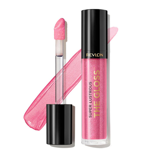 Revlon Super Lustrous Lip Gloss, Non-Sticky, Hydrating, High Shine Finish, 210 Pinkissimo, 0.13 oz