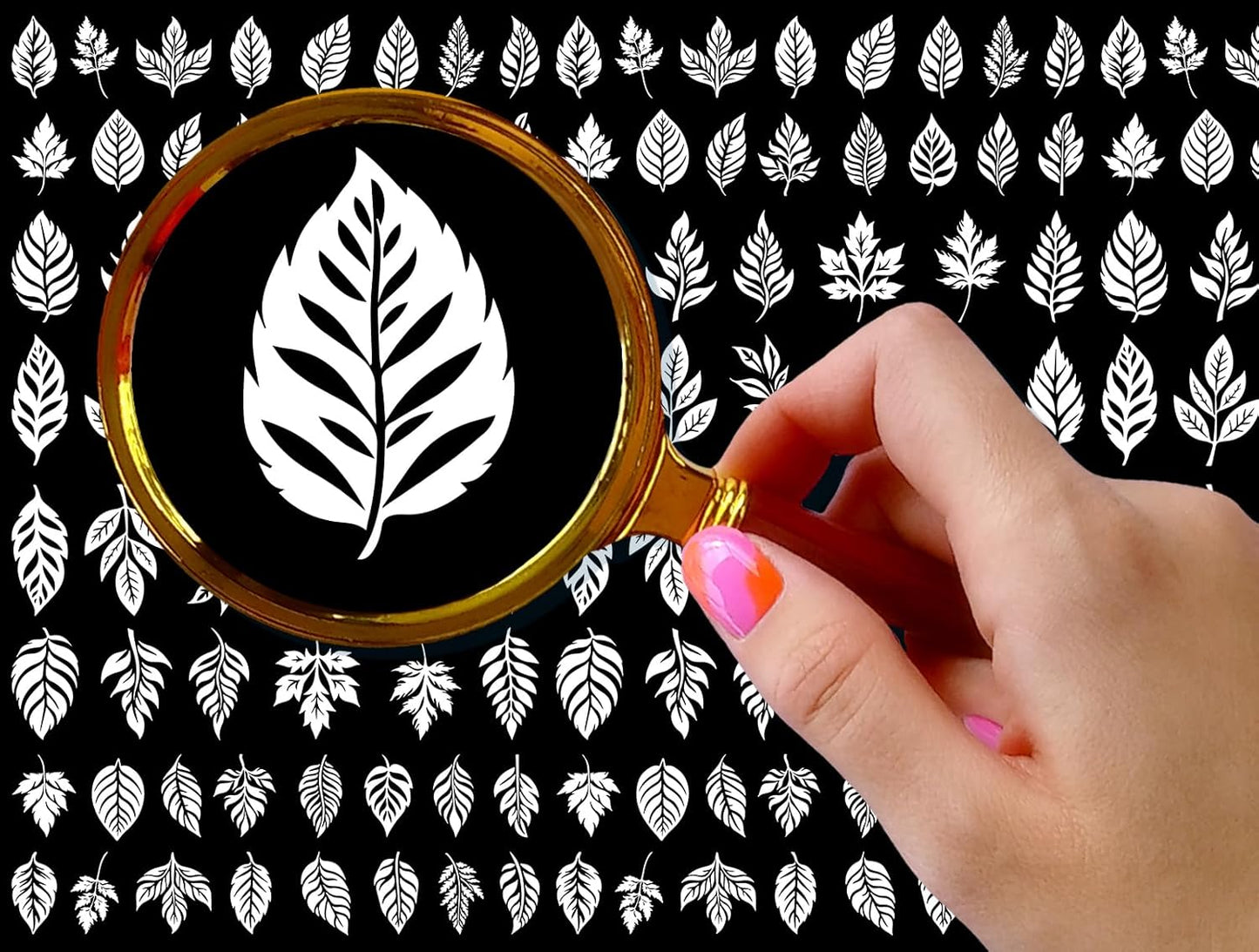 Nail Stickers Decals (5 Sheets) FLONZNAIL Variated Autumn Leaves Vintage Styled Nail Decor