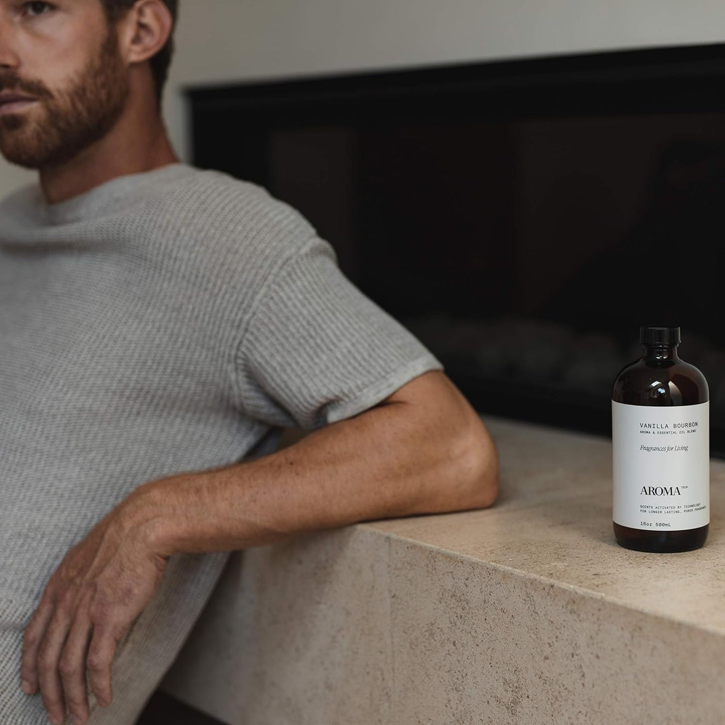 AromaTech Vanilla Bourbon Aroma Essential Oil Blend: Luxury Hotel Inspired Aromatherapy with Vanilla Bean, Bourbon & Oak Barrel for Ultrasonic Diffusers & Nebulizers - 16 fl oz, 500 mL