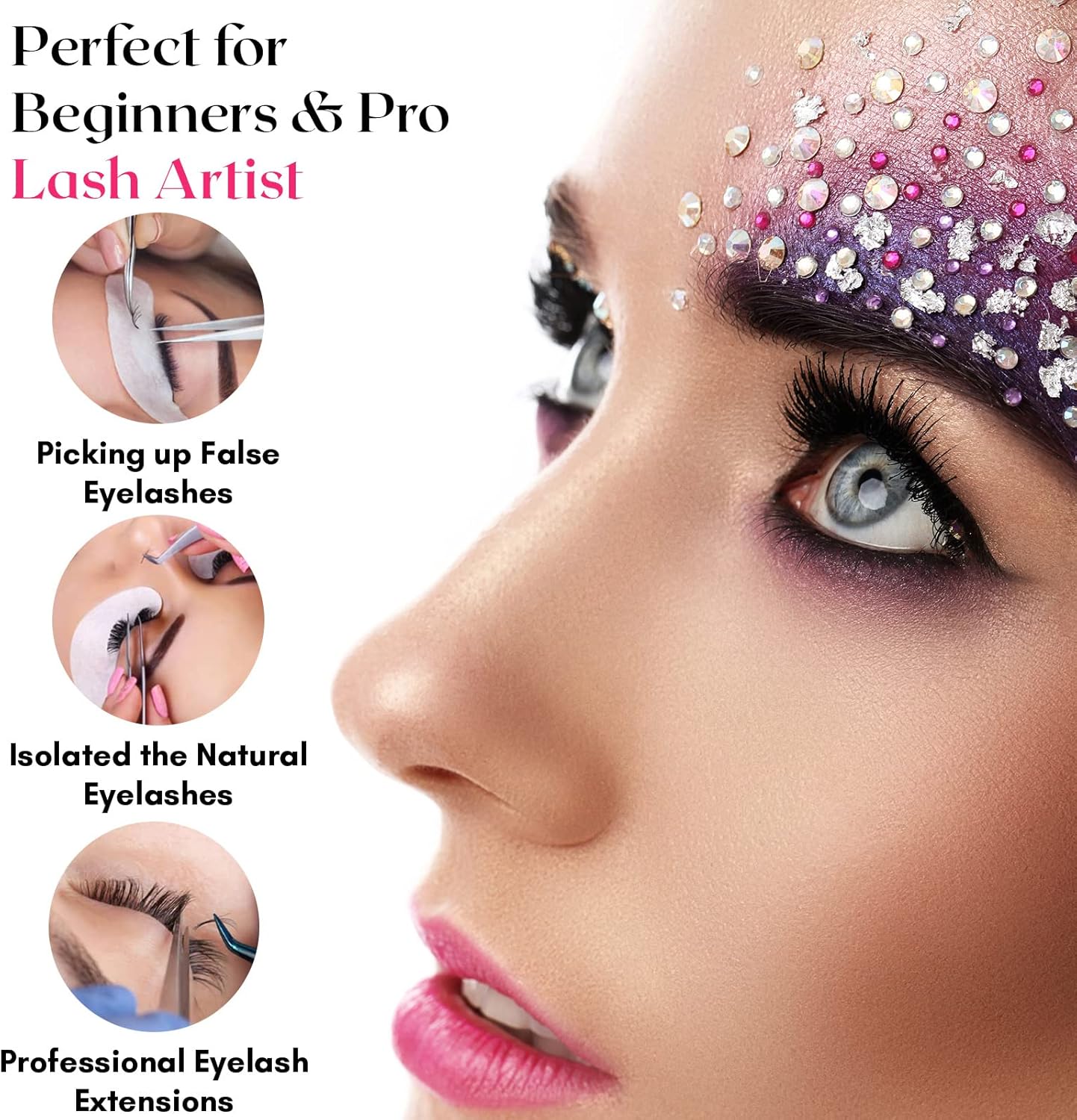 My Lash Tools New Isolation Lash Tweezers For Eyelash Extensions Best for Individual Isolation & Classic Lashes Japanese Stainless Steel Lightweight Precision Lashing Twisers (Gold)