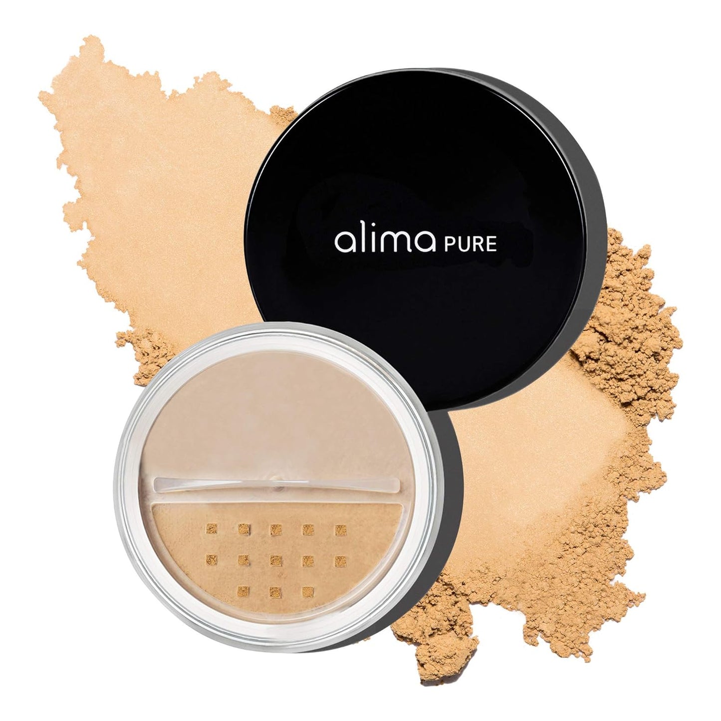 Alima Pure Matte Foundation Loose Mineral Powder Foundation Makeup, Loose Powder Makeup Oil Free Talc Free Powder, Natural Makeup Mineral Foundation Full Coverage Natural Foundation Powder .16 oz/4.5g