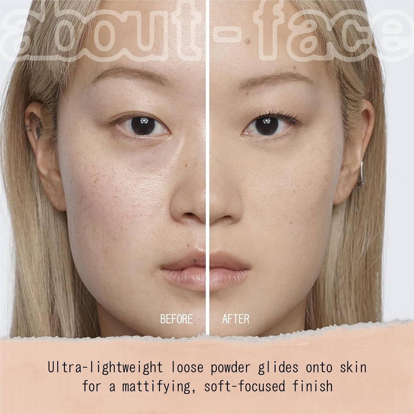 about-face Curtain Call Set & Smooth Loose Powder Veil – Lightweight, Oil-Absorbing Setting Powder with Rice Starch & Corn-Based Talc Alternative – Vegan, Cruelty-Free, Clean Beauty – 0.35oz (Light)