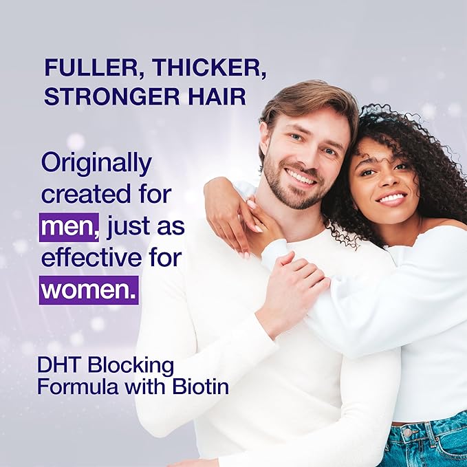 "Guyology Labs Biotin Hair Growth Serum for Men, Women & All Types of Hair - DHT Blocker & Scalp Serum - Hyaluronic Acid, Citrus - Anti Thinning Hair - Anti Hair Loss - Hair Regrowth - Made in USA"