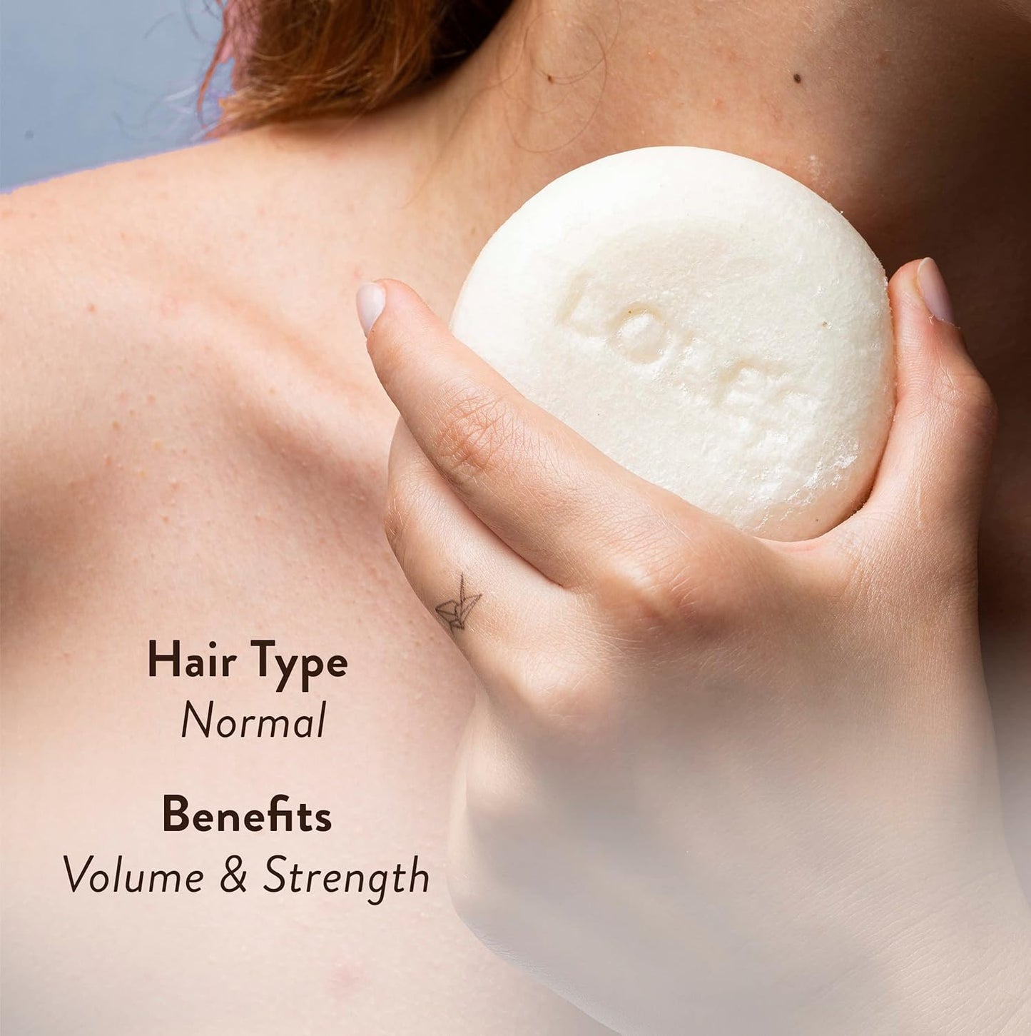LOLE'S Shampoo Bar and Conditioner, 2in1 with Coconut Oil for Normal Hair, Volume & Strength, 99% Natural Origin, Sustainably Sourced, 3.5Oz