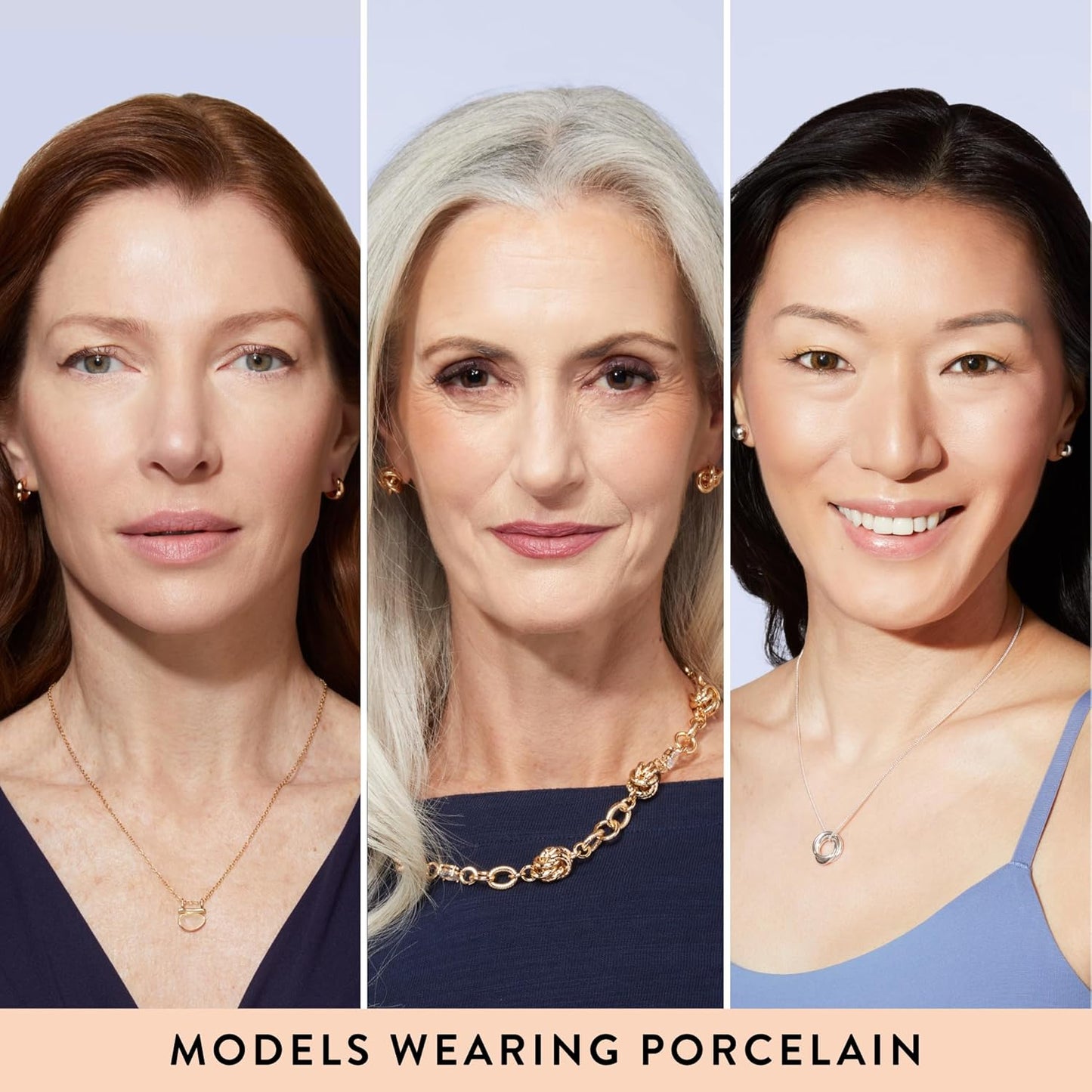 LAURA GELLER NEW YORK Baked Balance-n-Brighten Foundation with Kabuki Brush Makeup Set, Porcelain