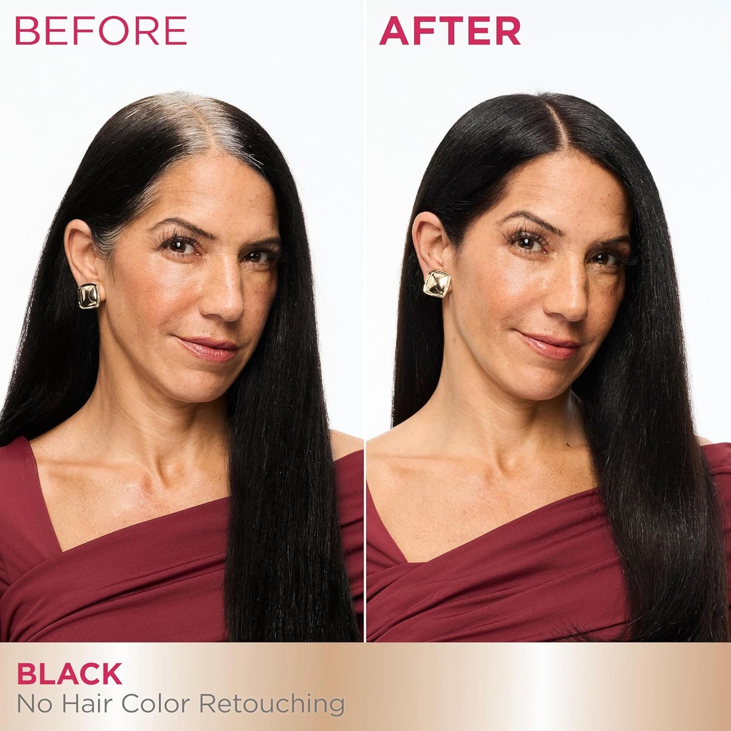 Garnier Color Sensation Color Retouch, Demi Permanent Hair Dye for Roots with 100% Gray Coverage, Black Hair Dye 1.0, Pack of 6