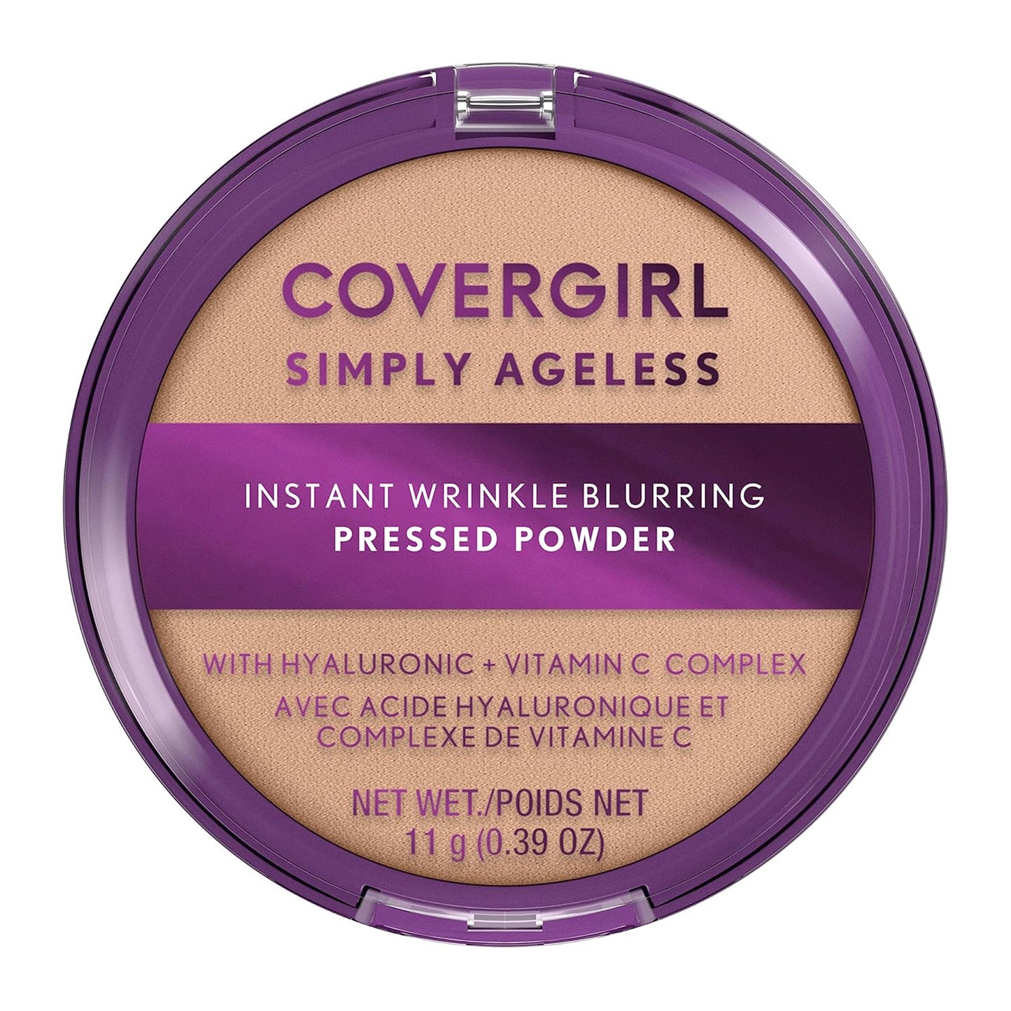COVERGIRL Simply Ageless Instant Wrinkle-Defying Foundation Creamy Natural 0.44 Fl Oz & Instant Wrinkle Blurring Pressed Powder Classic Ivory 0.39 Oz