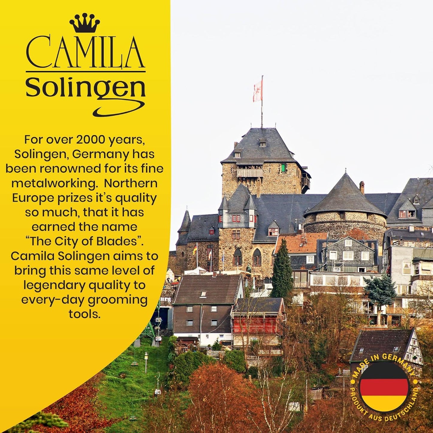 CS11 Professional 4" Fingernail Toenail Nipper/Clipper/Cutter for Manicure/Pedicure. Heavy Duty Precision Super Sharp Curved Stainless Steel 15mm Blade from Solingen Germany (Gold)