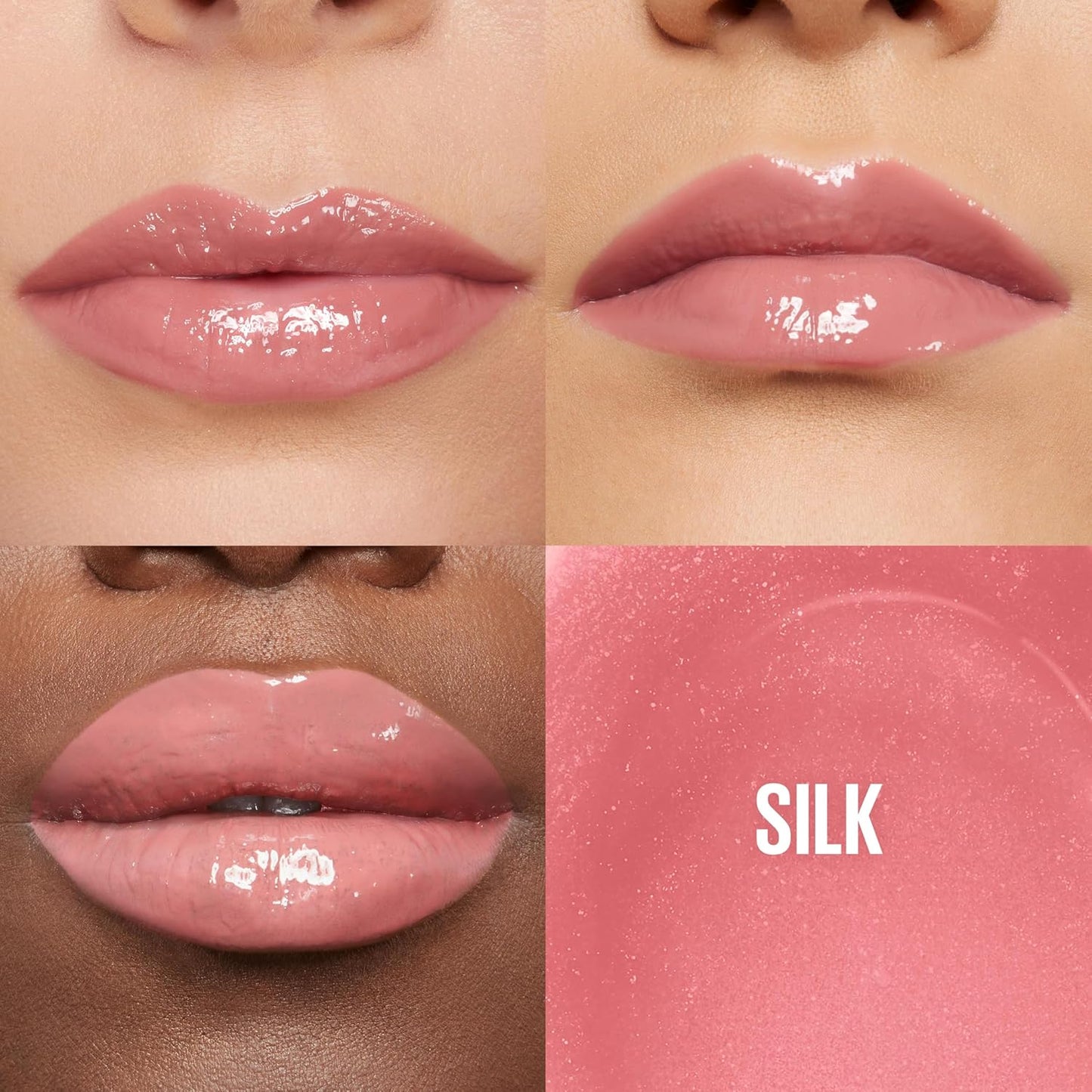 Maybelline Lifter Gloss, Hydrating Lip Gloss with Hyaluronic Acid, High Shine for Plumper Looking Lips, Silk, Warm Mauve Neutral, 0.18 Ounce