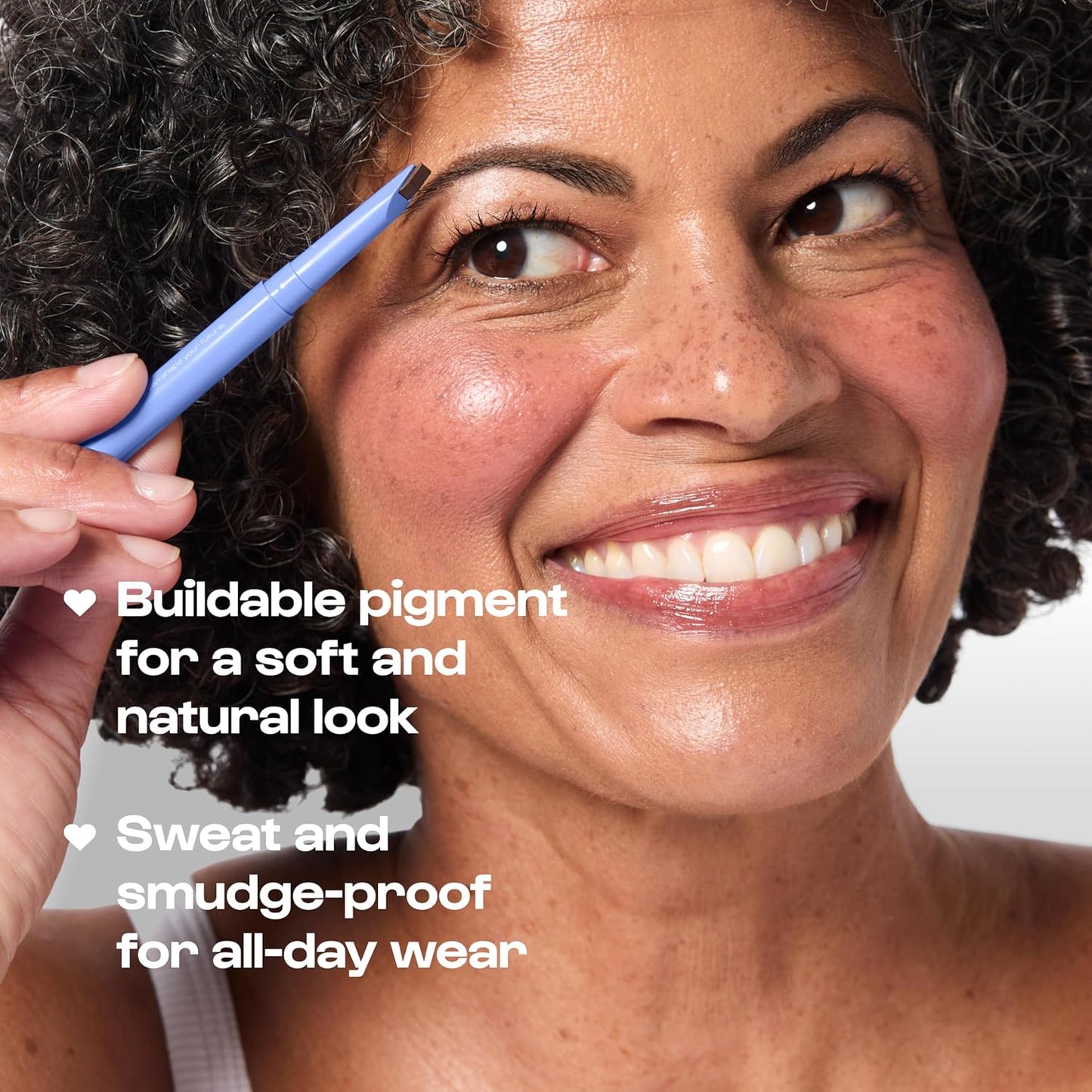 ALLEYOOP Swift Eyebrow All-In-1 Brow Definer with Built-In Sharpener & Spoolie Brush, Water & Smudge Resistant and Eyebrow Pencil for Women, Natural Matte Finish, Vegan, Cruelty-Free (Dark Brown)