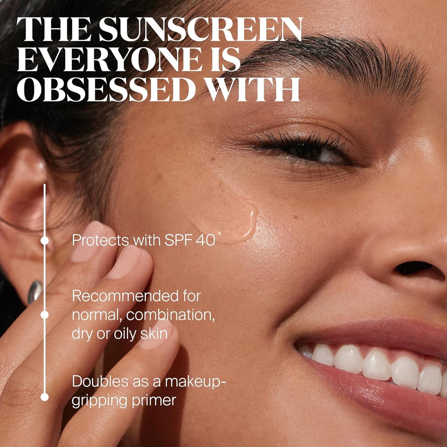 Supergoop! Unseen Sunscreen - SPF 40 - Invisible, Broad Spectrum Face Sunscreen + Makeup-Gripping Primer - Weightless, Scentless, Oil Free - For All Skin Types & Skin Tones - 0.5 fl oz
