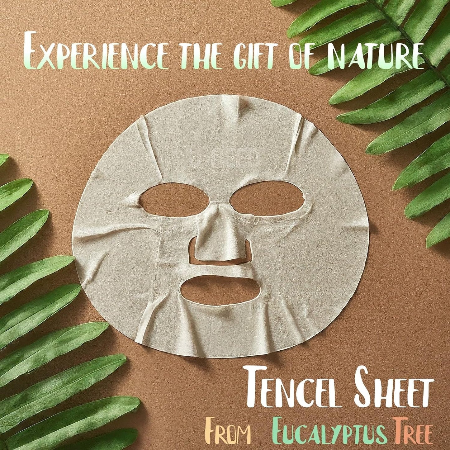 U-NEED 100 pcs Korean Face Sheet Mask (10 Types x 10 pcs) Natural Facial Mask Sheet | Tencel | Skin Care | Made in Korea | Moisturizing & Tightening | Pigment Balancing